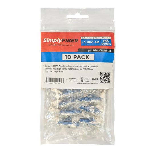 SimplyFIBER LC/UPC LC/UPC SM Mechanical Connector, Blue