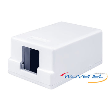 Wavenet Surface Mount Box W/Cover & Base, Adhesive Strip & Mounting Screws