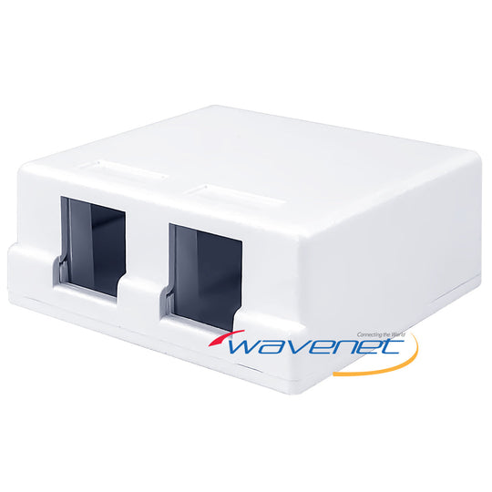 Wavenet Surface Mount Box W/Cover & Base, Adhesive Strip & Mounting Screws