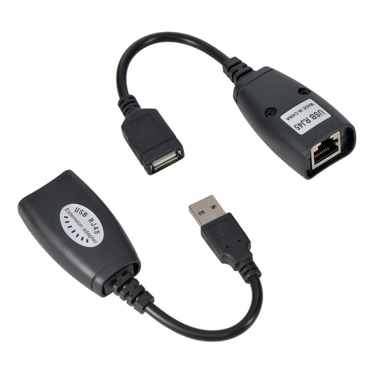 USB 2.0 Cat5e/Cat6 Extender Via Single RJ45 Ethernet, 150ft
