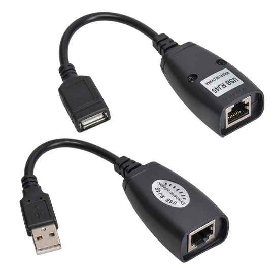 USB 2.0 Cat5e/Cat6 Extender Via Single RJ45 Ethernet, 150ft