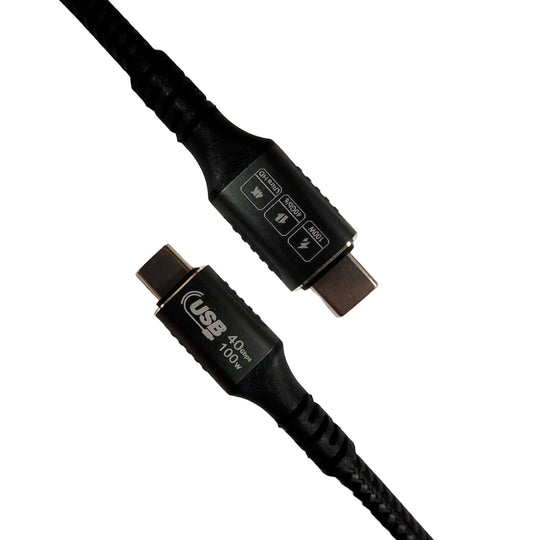 NetStrand USB4 C-C 100W PD, 40Gbps, Fast Charge Braided Cable - 6ft