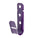 Winnie Industries 3/4" Basic J Hook, Purple