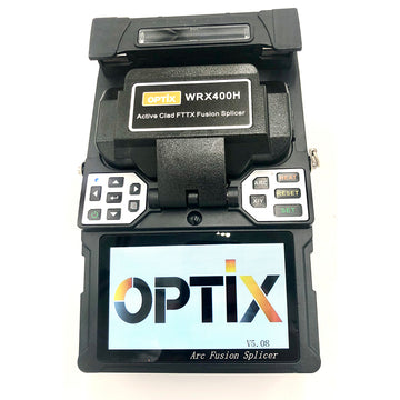 Optix America WRX400H Handheld Clad Alignment Splicer Kit with 3-Pack Fast Track Calibration