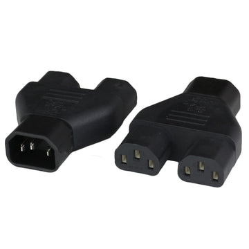 World Cord Adapter IEC60320 C14 Plug to 2x C13 SPLITTER