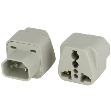 World Cord Adapter, IEC60320 C14 to UNIVERSAL, 10A 125/250Vac, Approvals: CE for Euro/US