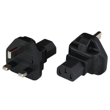 World Cord Adapter UK BS1363 Plug to IEC60320 C13 10A 250V