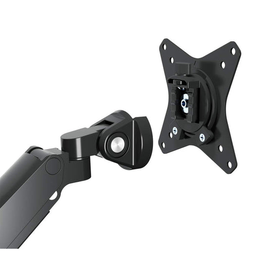 Manhattan Aluminum Gas Spring Dual Monitor Desk Mount with 8-in-1 Docking Station