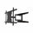Crimson AV Thinnest Articulating TV Bracket for 13-65 Inch Screens w/ Double Stud Wall Plate