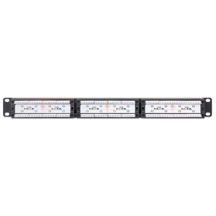 Intellinet Port Identifier Cat6 24-Port Patch Panel with LEDs, 1U ...