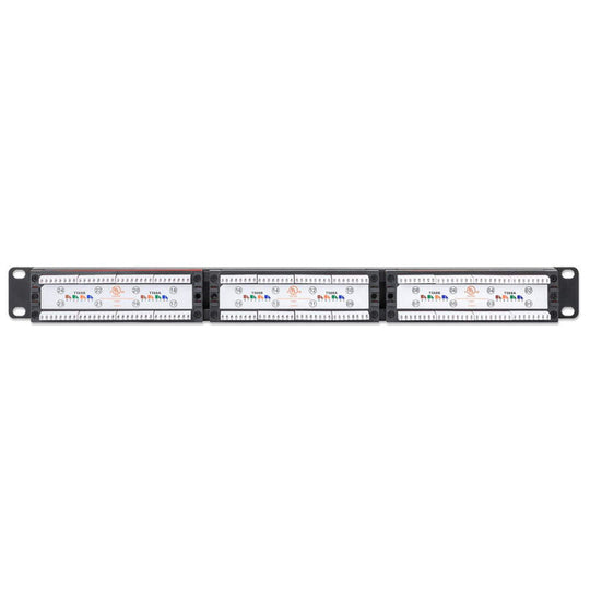 Intellinet Port Identifier Cat6 24-Port Patch Panel with LEDs, 1U
