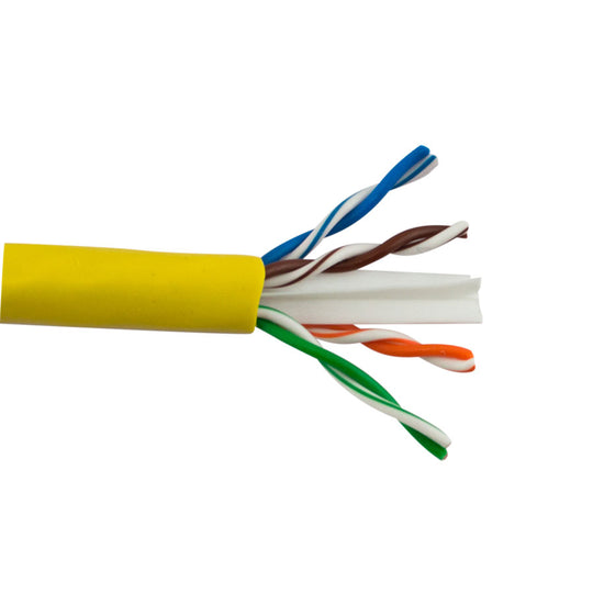 SCP Cat6 250+Mhz 24AWG Solid BC, UTP, ETL CMR, PoE 30W (Type 2), RoHS, PVC - 1000ft Box
