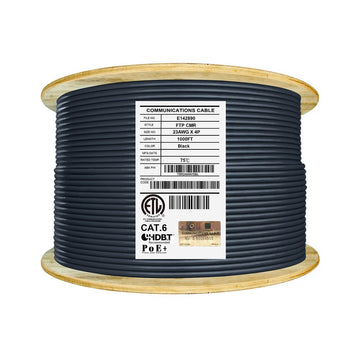 ABA Elite CAT6 F/UTP, CMR, Solid, 23AWG - 1000ft Plywood Reel