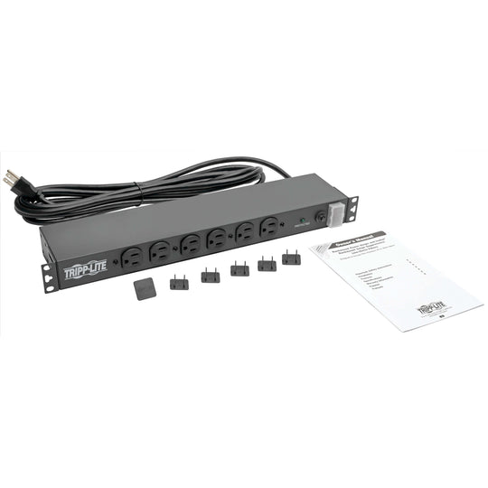 Tripp-Lite DRS-1215 14-Outlet Economy Network Server Surge Protector, 1U