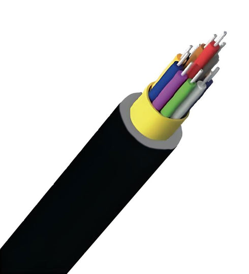 Vertical Cable Optical Fiber Plenum Cable, Tight Buffer, Multimode, OM4, Plenum, Indoor/Outdoor