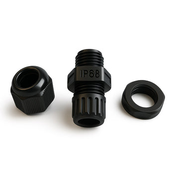 Vertical Cable Cable Gland, M16, Plastic, 2-mm–3-mm Cable O.D., Duplex