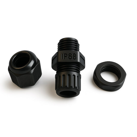 Vertical Cable Cable Gland, M16, Plastic, 2-mm–3-mm Cable O.D., Duplex