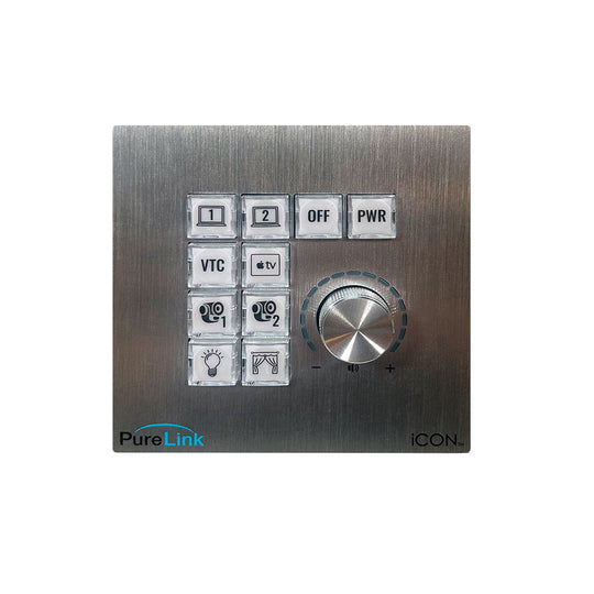 PureLink iCON™ K10D – Keypad / Rotary Push Dial Controller with EZControl™