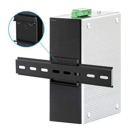 Intellinet Industrial 8-Port Gigabit Ethernet Layer 2+ Web-Managed Switch with 2 SFP Ports, 508834