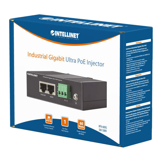 Intellinet Industrial Gigabit Ultra PoE Injector, 561389