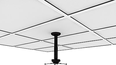 Crimson-AV JKS3-11A 6 to 11 Inch Suspended Projector Ceiling Mount with JR3 Universal Adapter (up to 60lbs)