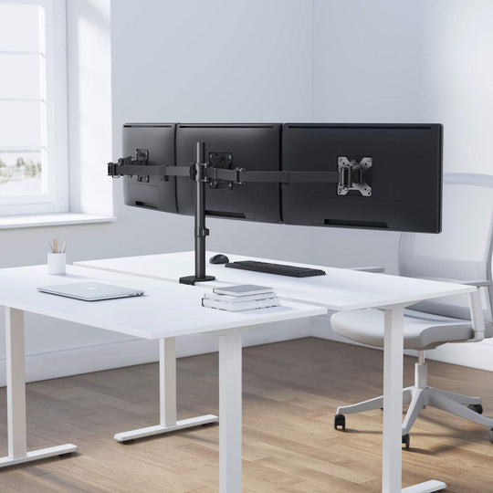 Manhattan LCD Monitor Mount with Center Mount and Double-Link Swing Arms, 461658