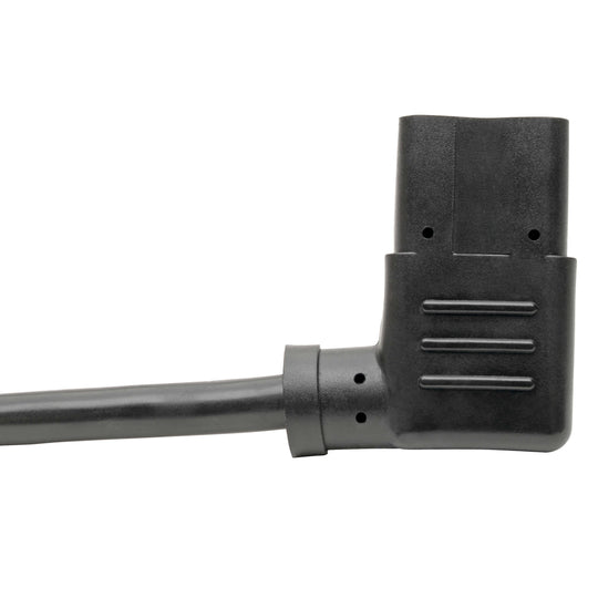 Tripp-Lite P006-010-13RA Computer Power Cord, NEMA 5-15P to Right-Angle C13 - 10A, 125V, 18 AWG, 10ft