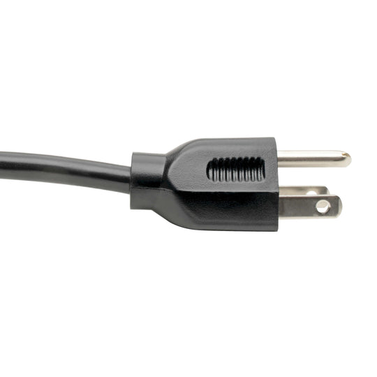 Tripp-Lite P006-010-13RA Computer Power Cord, NEMA 5-15P to Right-Angle C13 - 10A, 125V, 18 AWG, 10ft