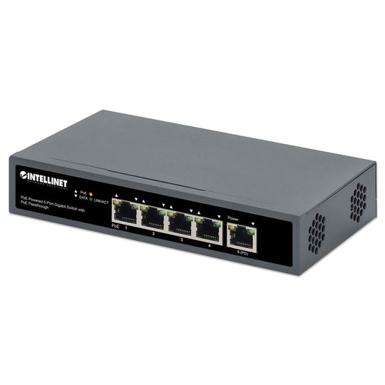Intellinet PoE-Powered 5-Port Gigabit Switch with PoE Passthrough, 561808