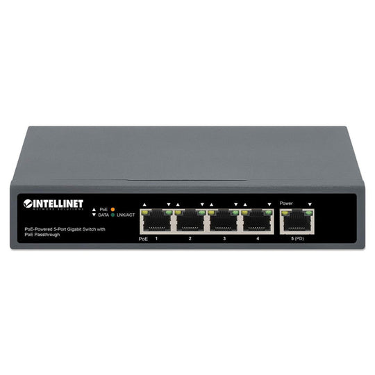 Intellinet PoE-Powered 5-Port Gigabit Switch with PoE Passthrough, 561808