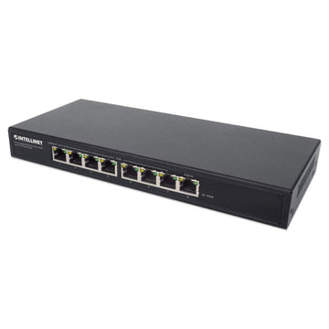 Intellinet PoE-Powered 8-Port Gigabit Ethernet PoE+ Switch with PoE Passthrough, 561679