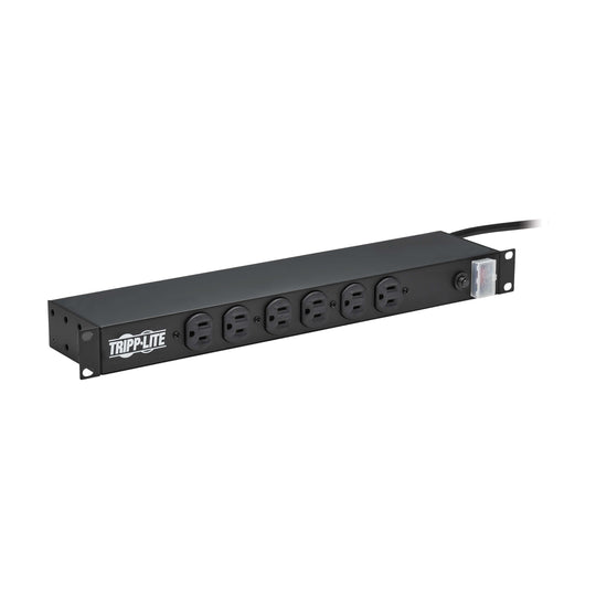 Tripp-Lite RS-1215 1U Rack-Mount Power Strip, 120V, 15A, 5-15P