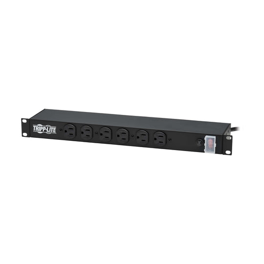Tripp-Lite RS-1215 1U Rack-Mount Power Strip, 120V, 15A, 5-15P