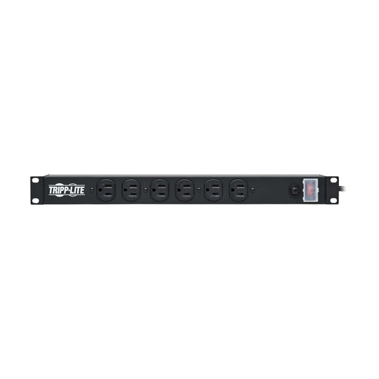 Tripp-Lite RS-1215 1U Rack-Mount Power Strip, 120V, 15A, 5-15P