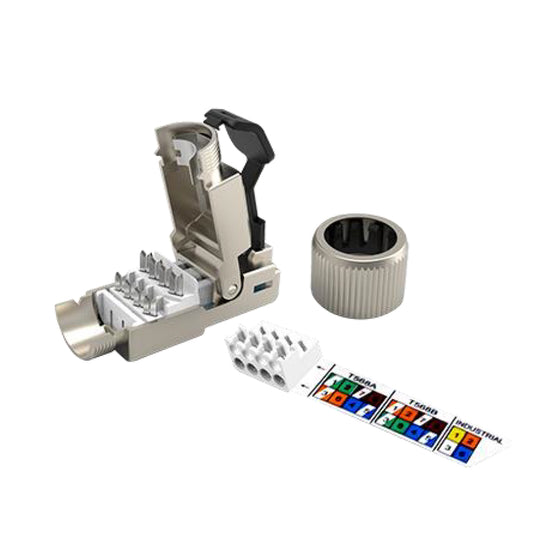 Simply45 10G Toolless Shielded Field Plug 