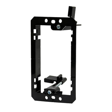 Simply45 Low Voltage Mounting Bracket, Single Gang, Black - 10ea/Box