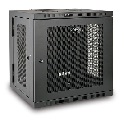 Tripp-Lite SRW12US SmartRack 12U Low-Profile Switch-Depth Wall-Mount Rack Enclosure Cabinet, Hinged Back