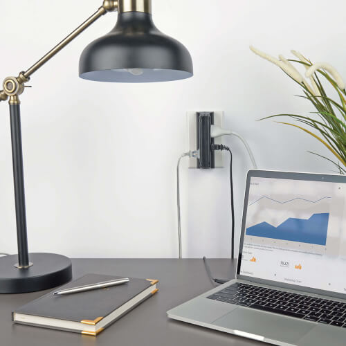 Tripp-Lite TLP4BK Protect It! Surge Protector w/ 4 Side-Mounted Outlets