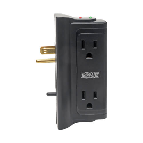Tripp-Lite TLP4BK Protect It! Surge Protector w/ 4 Side-Mounted Outlets