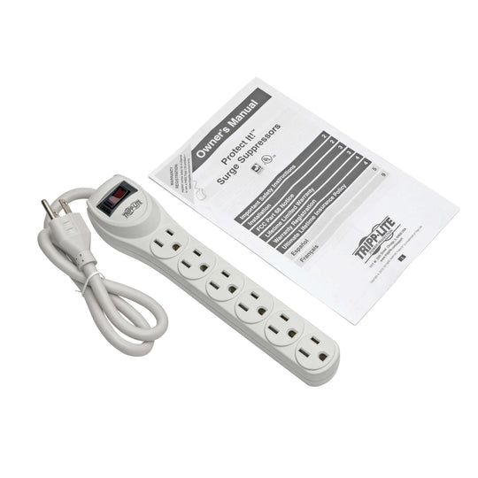 Tripp Lite TLP602 Protect It! 6-Outlet Home Computer Surge Protector