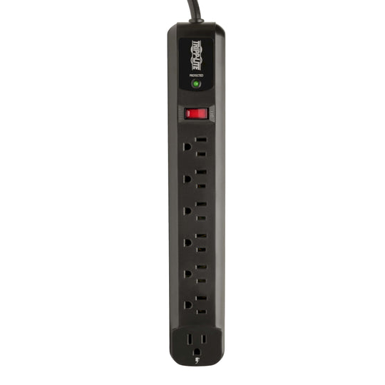 Tripp-Lite TLP74RB Protect It! 7-Outlet Surge Protector, 4ft Cord