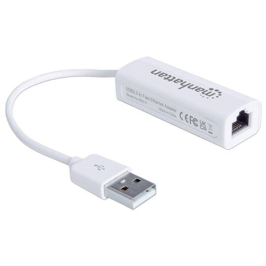 Manhattan USB 2.0 Fast Ethernet Adapter, 506731