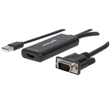 Manhattan VGA and USB to HDMI Converter, 152426