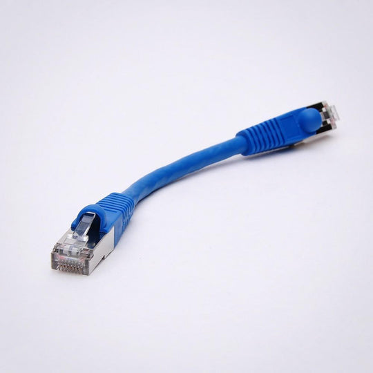 Cat6 Shielded Ethernet Patch Cable, Snagless Boot - Blue