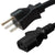 6-15P to C13 Power Cord – 15A, 250V, 14/3 SJT, Black