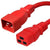 C20 to C19 Power Cord – 20A, 250V, 12/3 SJT - Red