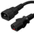 C14 to “IEC Lock” C13 Power Cord – 10A, 250V, 18/3 SJT, Black
