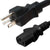 5-20P to C13 Power Cord – 15A, 125V, 14/3 SJT, Black