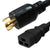 L5-30P to C19 Power Cord – 20A, 125V, 12/3 SJT, Black