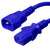 C14 to C13 Power Cord – 10A, 250V, 18/3 SJT - Blue